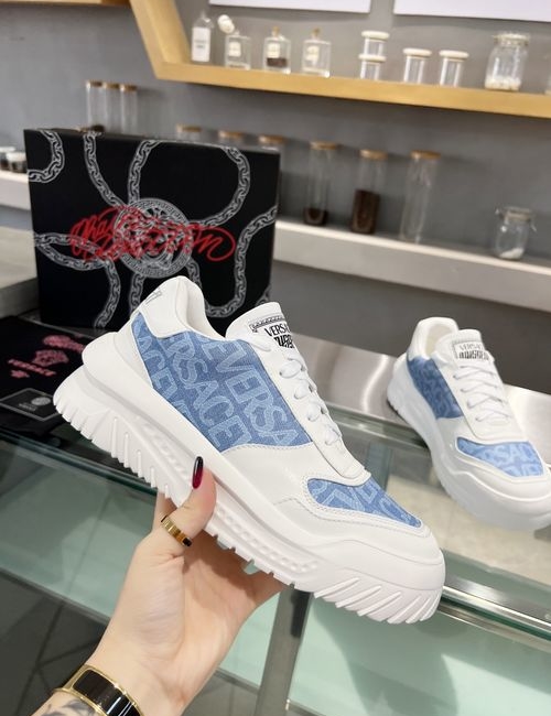 Versace Comfortable Shock-absorbing Leather Casual Shoes