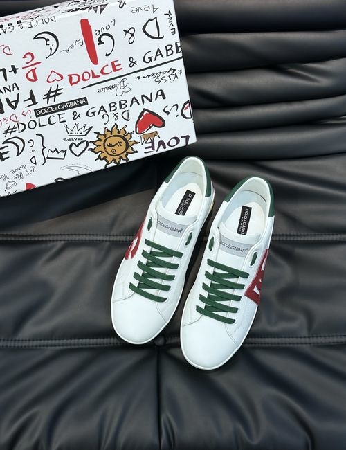 Dolce & Gabbana DG Color-block Cowhide Casual Sneakers