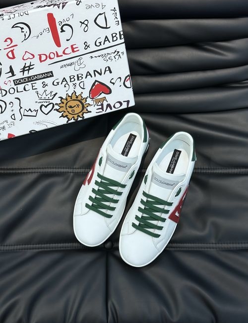 Dolce & Gabbana DG Color-block Cowhide Casual Sneakers