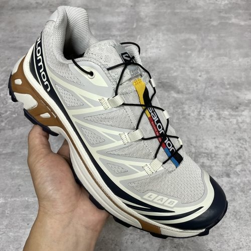 Salomon Xt-6 Gray White Running Shoes