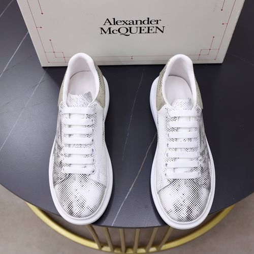 McQueen White Sneakers With Sheepskin Lining