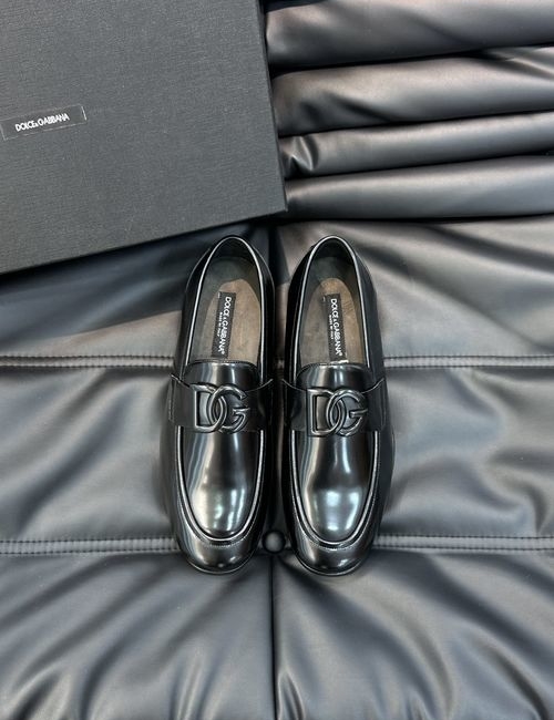 Dolce & Gabbana DG Premium Leather Shoes With Exquisite Details