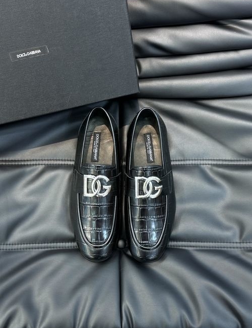Dolce & Gabbana DG Premium Leather Shoes With Exquisite Details