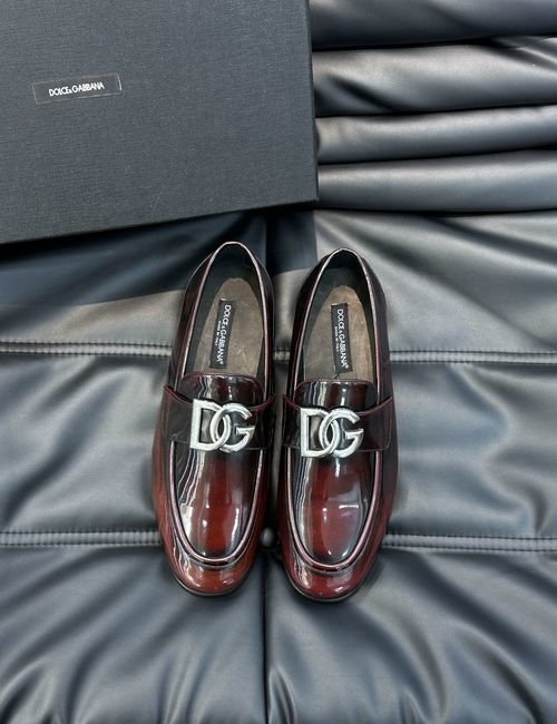Dolce & Gabbana DG Premium Leather Shoes With Exquisite Details
