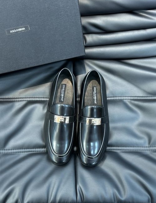 Dolce & Gabbana DG Premium Leather Shoes With Exquisite Details