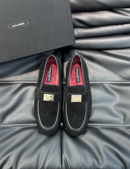 Dolce & Gabbana DG Premium Leather Shoes With Exquisite Details