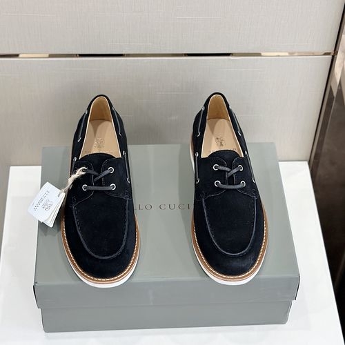 Brunello Cucinelli BC Suede Tassel Loafers
