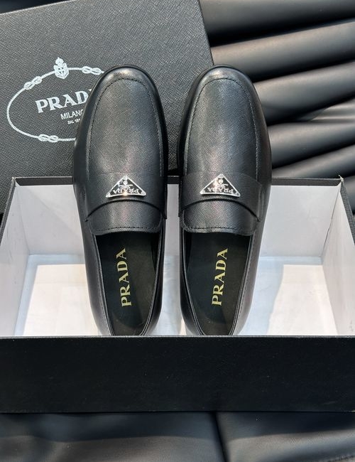 Prada Formal Leather Shoes Cowhide Sole