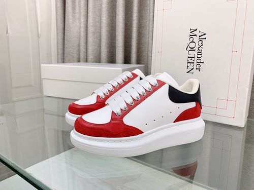 McQueen Color Block Comfortable White Sneakers