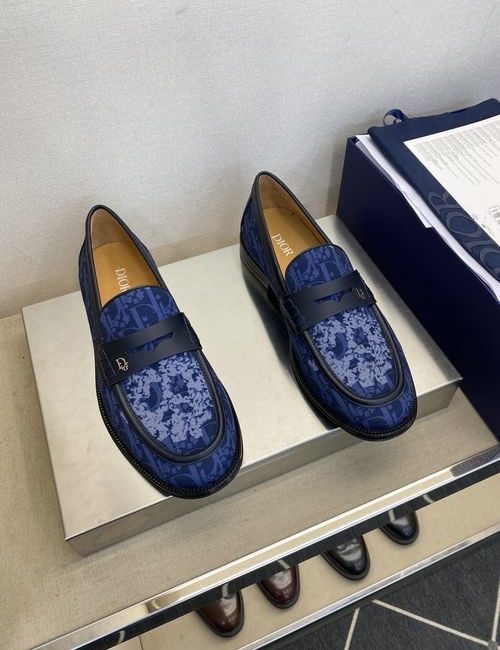 Christian Dior CD Calfskin Leather Sole Dress Shoes