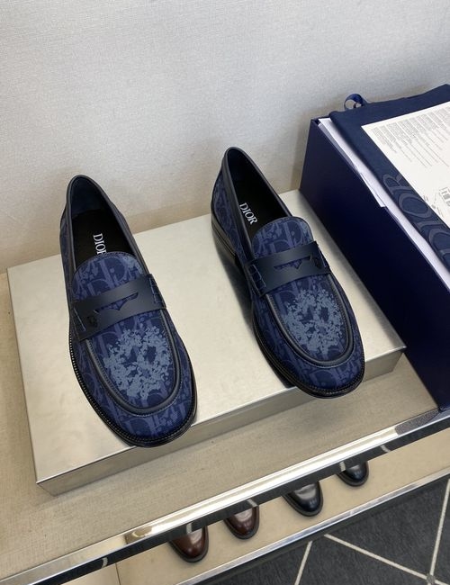 Christian Dior CD Calfskin Leather Sole Dress Shoes