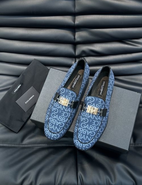 Dolce & Gabbana DG Tech Print Fabric Shoes With Leather Insole