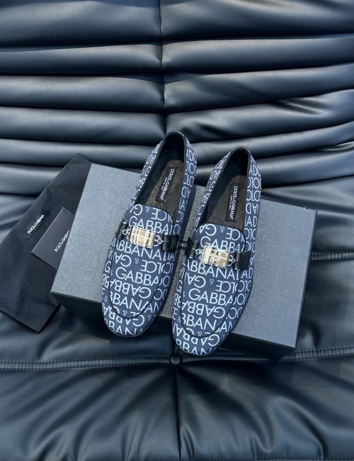 Dolce & Gabbana DG Tech Print Fabric Shoes With Leather Insole