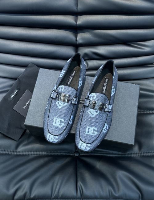 Dolce & Gabbana DG Tech Print Fabric Shoes With Leather Insole