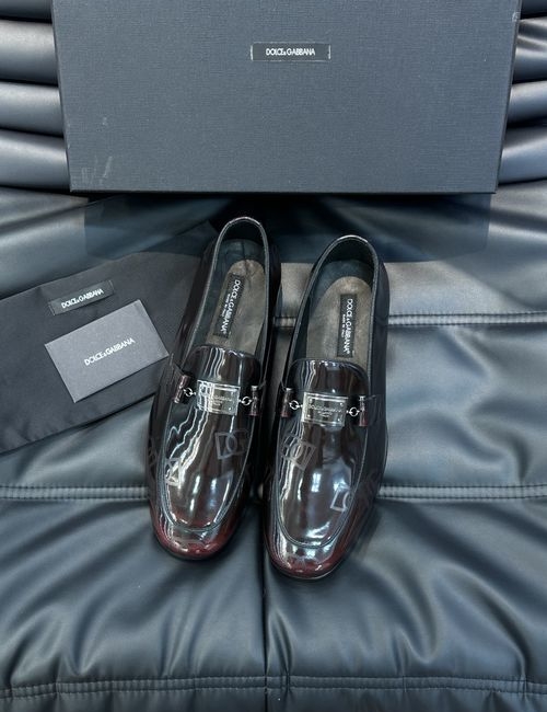 Dolce & Gabbana DG Premium Leather Shoes With Exquisite Details