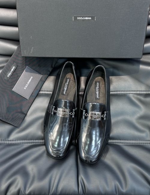 Dolce & Gabbana DG Premium Leather Shoes With Exquisite Details