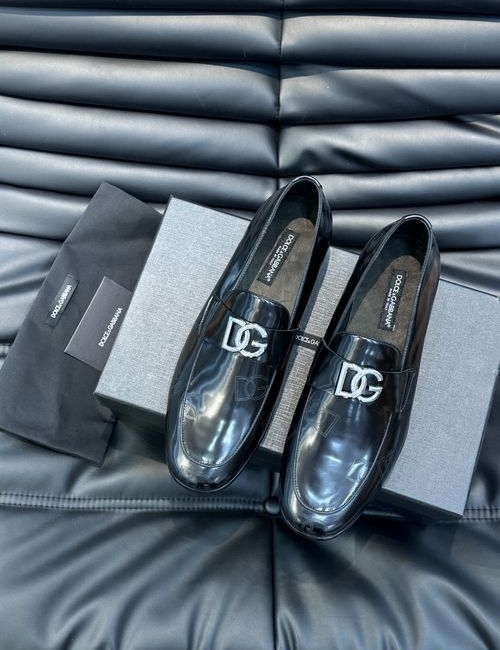 Dolce & Gabbana DG Premium Leather Shoes With Exquisite Details