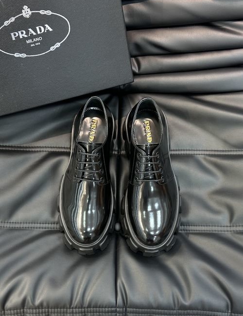 Prada Genuine Leather Thick Sole Casual Shoes