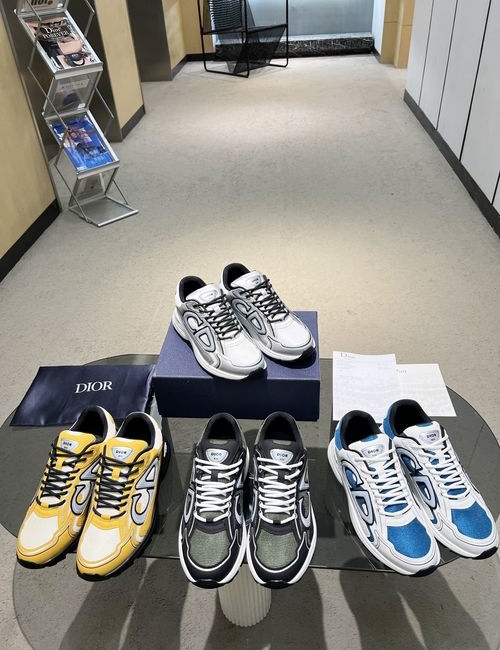 Christian Dior CD B30 Breathable Mesh Leather Sneakers