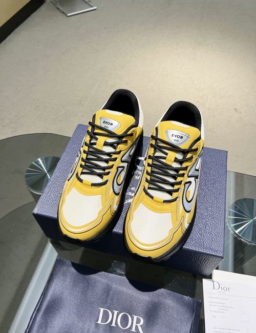 Christian Dior CD B30 Breathable Mesh Leather Sneakers