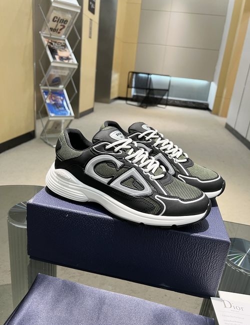 Christian Dior CD B30 Breathable Mesh Leather Sneakers