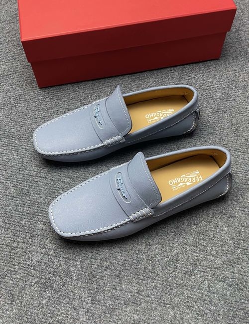 Ferragamo Cancini Buckle Driving Slip-on Loafers