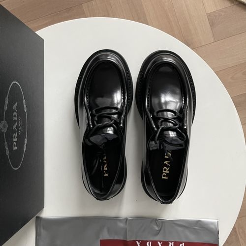 Prada Diapason Hand-Stitched Lace-Up Shoes