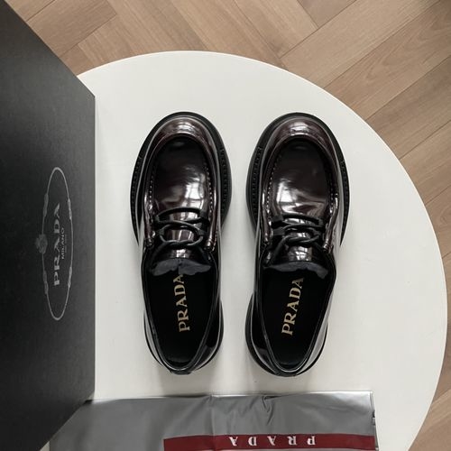 Prada Diapason Hand-Stitched Lace-Up Shoes