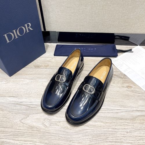 Christian Dior CD Granville Loafers With Leather Sole