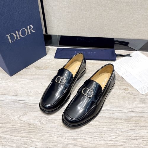 Christian Dior CD Granville Loafers With Leather Sole