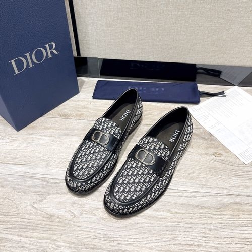 Christian Dior CD Granville Loafers With Leather Sole