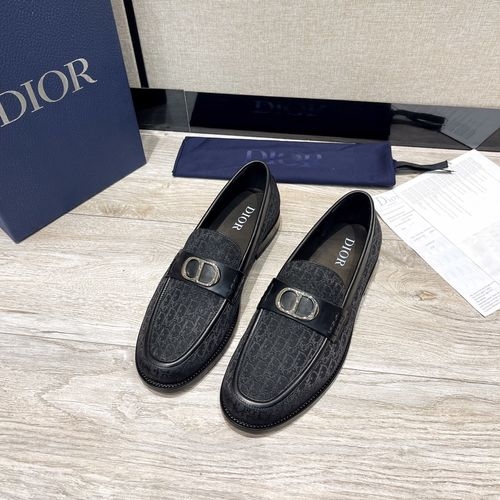 Christian Dior CD Granville Loafers With Leather Sole
