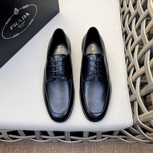 Prada Premium Leather Comfort Business Shoes