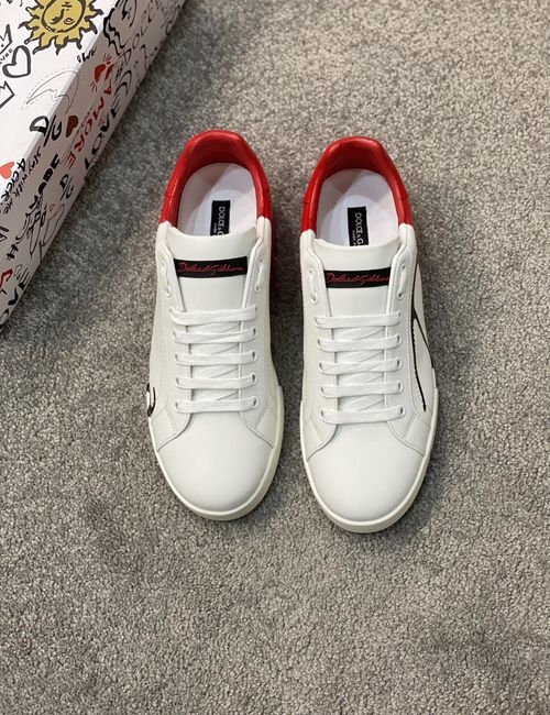 Dolce & Gabbana DG 5D Print Casual Leather Sneakers