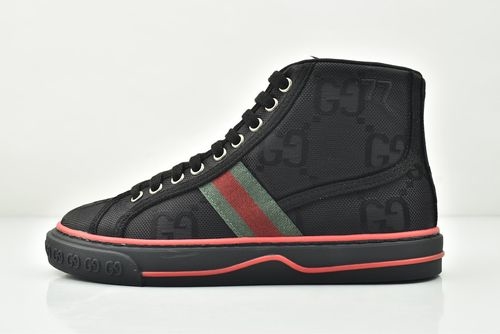 Gucci Tennis 1977 Print High-top Canvas Sneakers