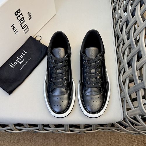 Berluti Play Off Two-tone Suede Leather Sneakers