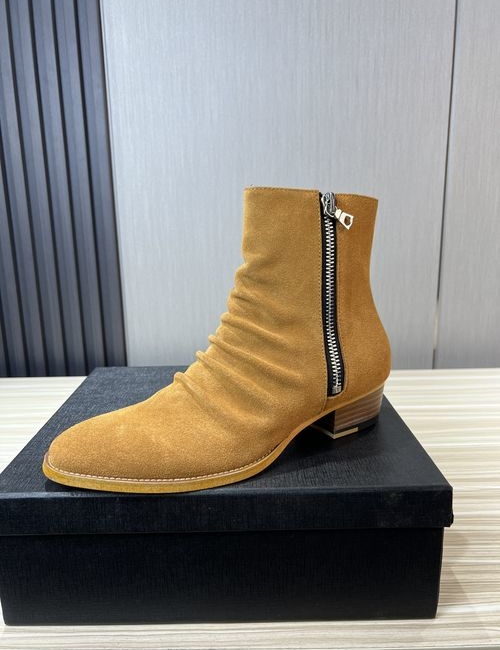 Yves Saint Laurent YSL Suede Chelsea Boots With Rubber Sole