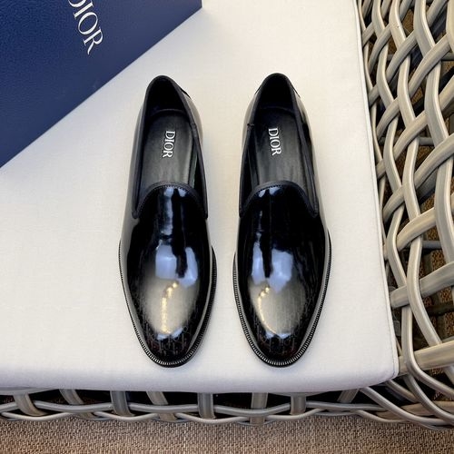 Christian Dior CD Calfskin Derby Shoes With Brand Embossing