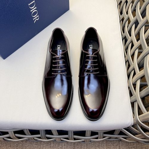 Christian Dior CD Calfskin Derby Shoes With Brand Embossing
