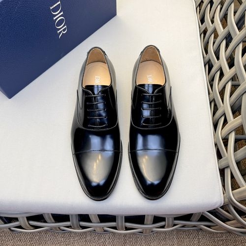 Christian Dior CD Calfskin Derby Shoes With Brand Embossing