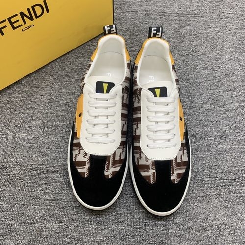 Fendi Cowhide Casual Shoes With TPU Sole