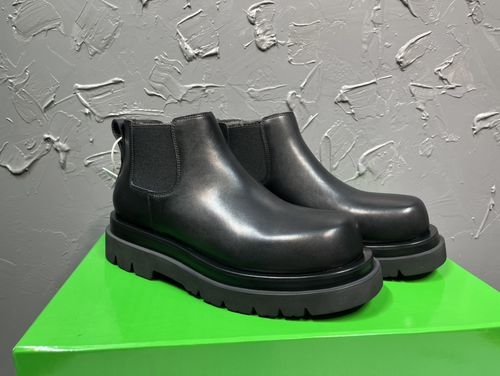 Bottega Veneta BV Lace-up Ankle Boots With Cowhide Upper