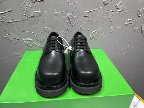 Bottega Veneta BV Lug Lace-up Loafers In Cowhide