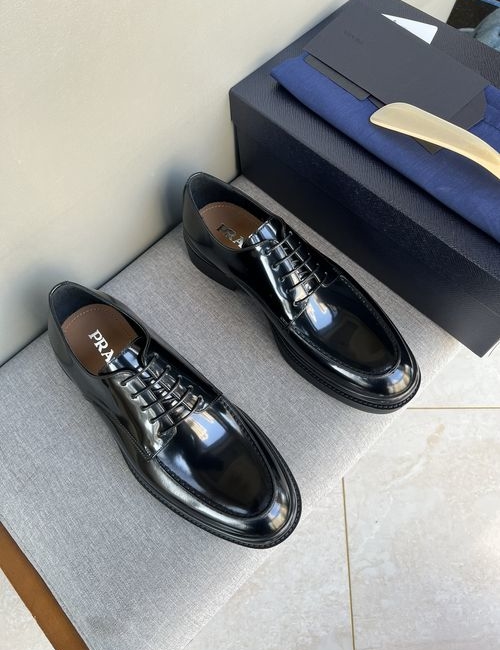 Prada Multicolor Patent Leather Brogue Loafers