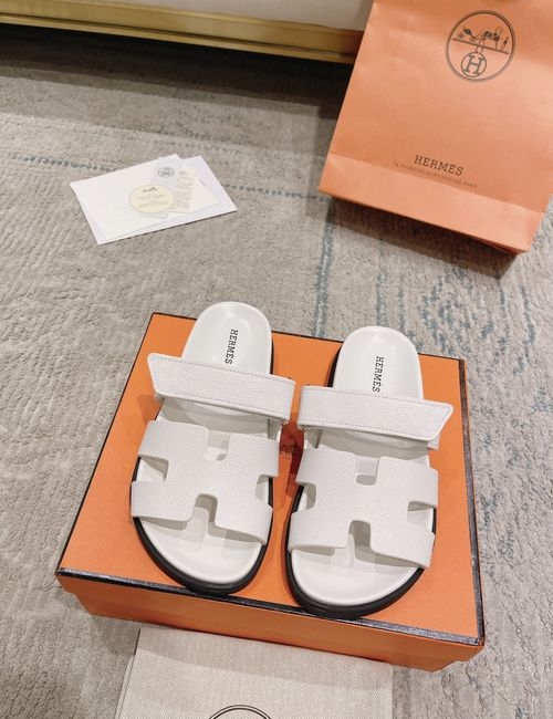 Hermes Chypre Slippers With Comfortable Soft Insole