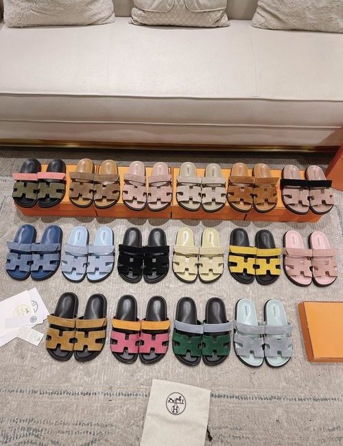 Hermes Chypre Slippers With Comfortable Soft Insole