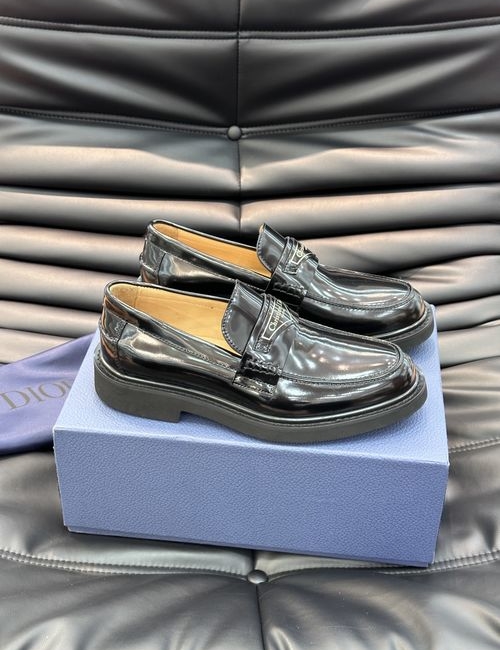 Christian Dior CD Granville Cowhide Slip-on Loafers
