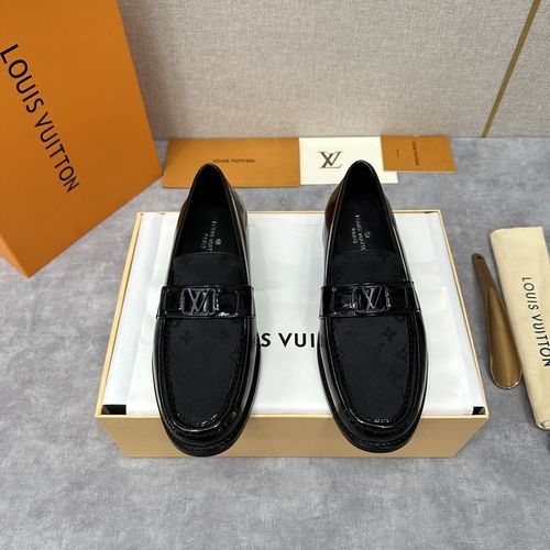 Louis Vuitton LV Major Loafers Monogram Jacquard Leather Sole