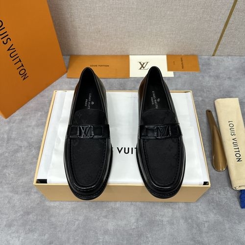 Louis Vuitton LV Major Loafers Monogram Jacquard Leather Sole