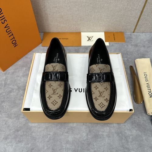 Louis Vuitton LV Major Loafers Monogram Jacquard Leather Sole